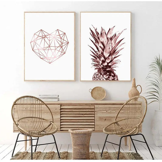 Pineapple wall art