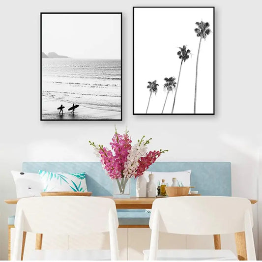 Tropical beach poster