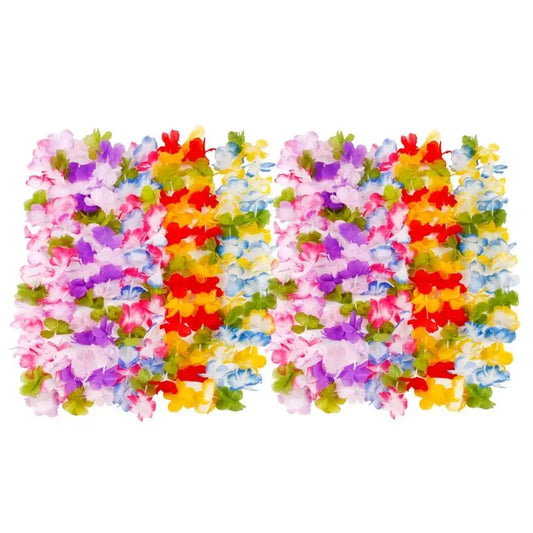 Tropical flowers necklace