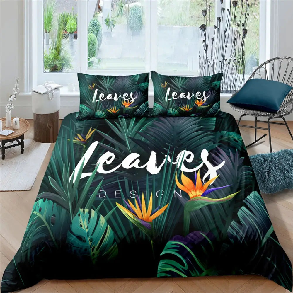 Tropical print Bedding